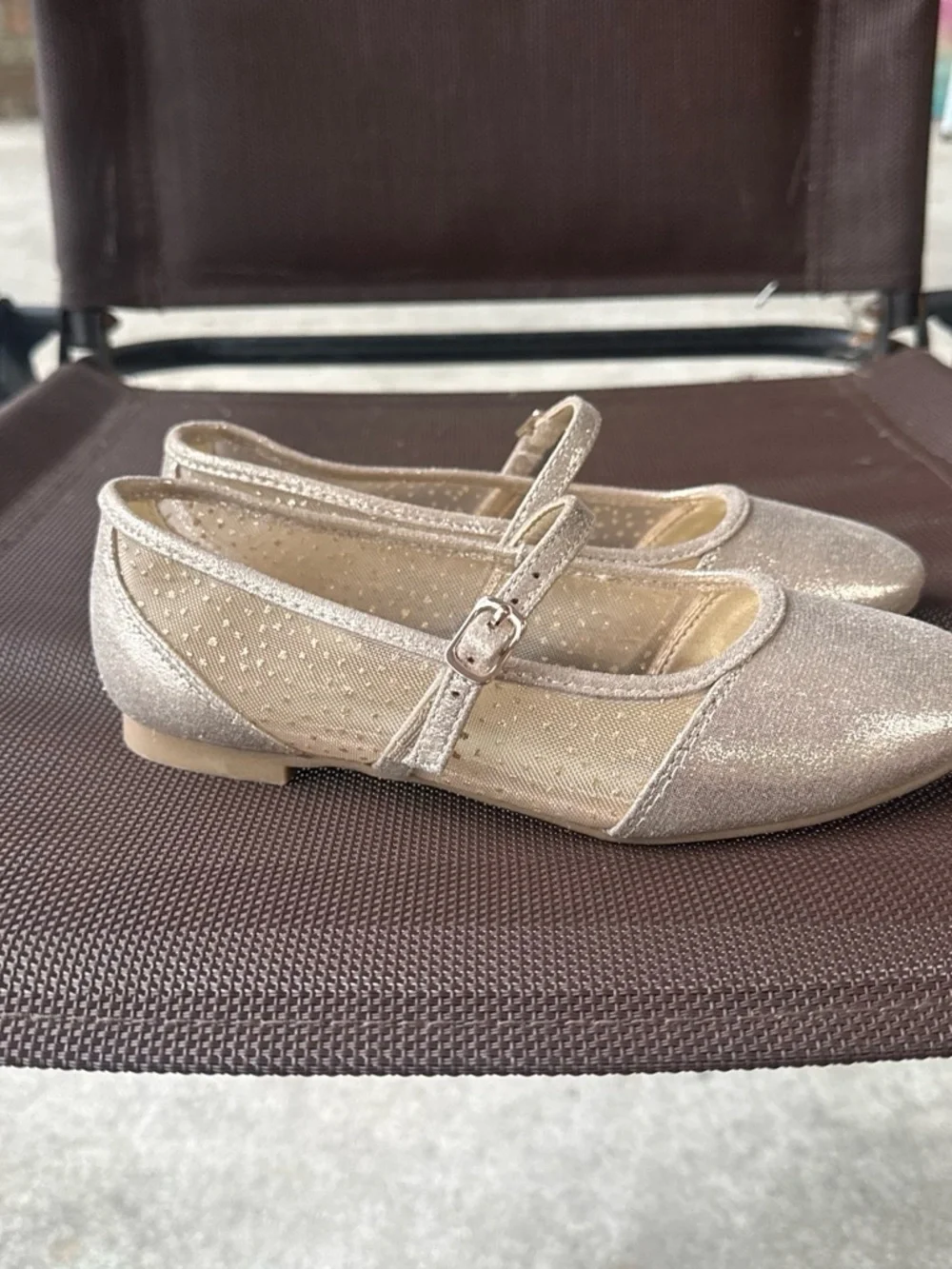Sparkle Mary Jane Dress Shoes for Girls — Gold
